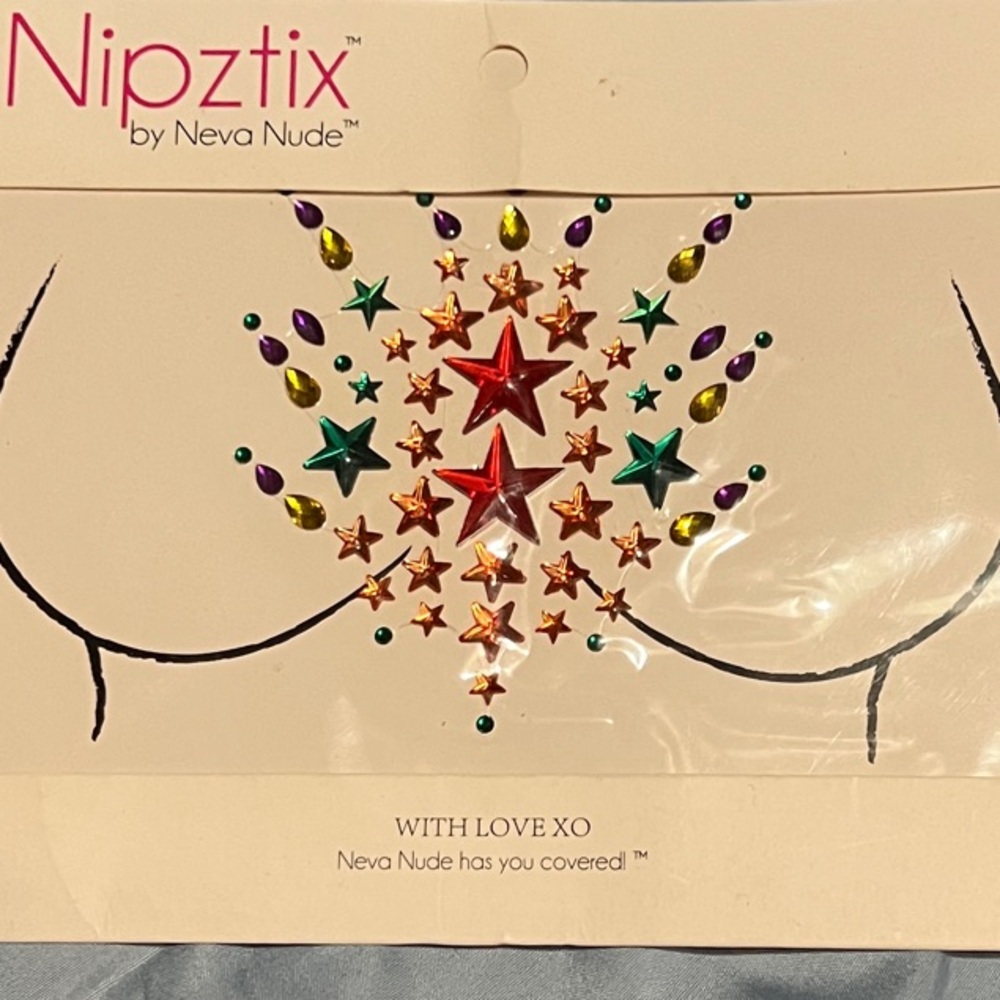 Nipztix Star and Gem Body Stickers